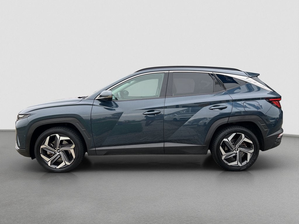 Hyundai Tucson 1.6 T-GDI 265pk PHEV Premium 4WD, Gebruikt, 4 cilinders, Blauw, Bedrijf