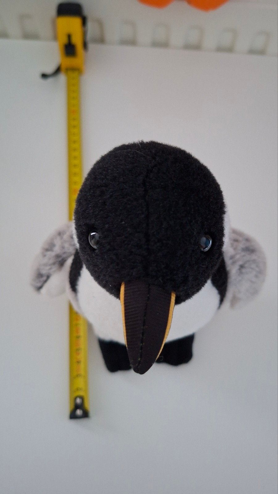 Zwarte en witte pinguïn knuffel, ca. 20 cm, Pinguïn, Zwart, Ophalen of Verzenden, Zo goed als nieuw