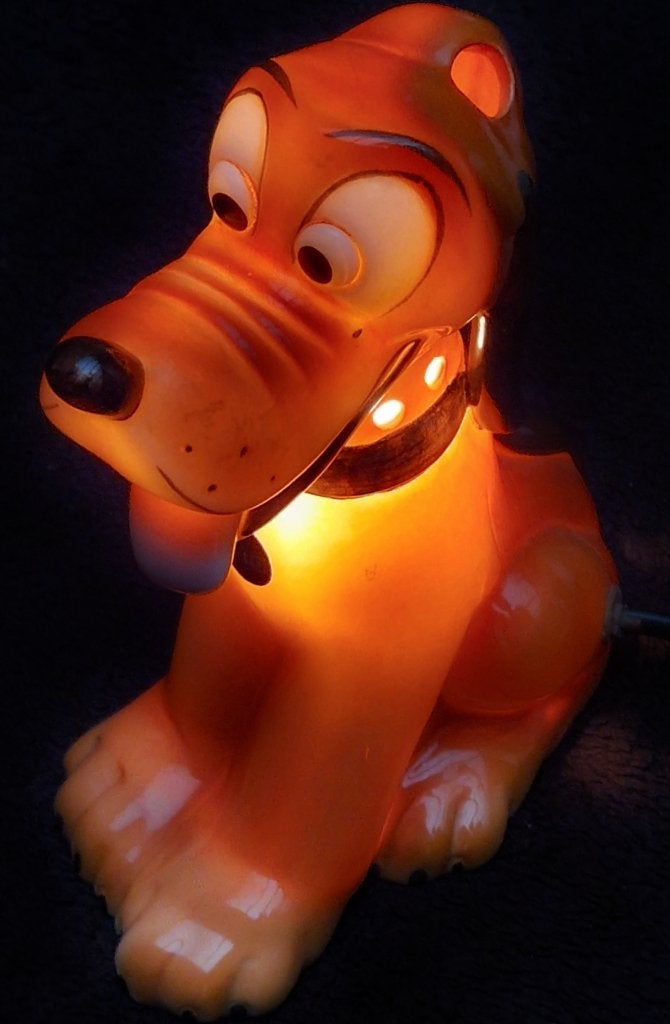 Schitterend Disney PLUTO lampje - parfumbrander, by Goebel, Gebruikt, Beeldje of Figuurtje, Nvt, Goebel