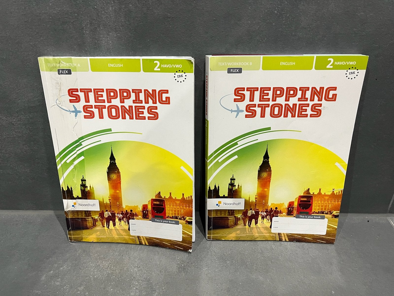 Stepping Stones 2, HAVO VWO, Engels schoolboek, Noordhoff,, Boeken, Ophalen of Verzenden, HAVO, Engels