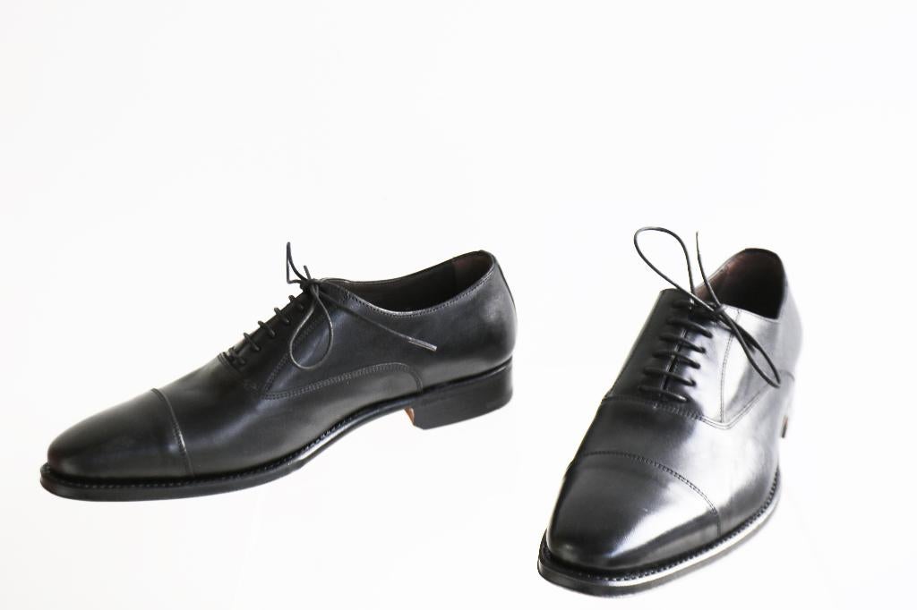 Nieuw in doos! Langer & Messmer plain oxfords in maat 7 = 41, Kleding | Heren, Schoenen, Zwart, Langer & Messmer, Nieuw, Ophalen of Verzenden