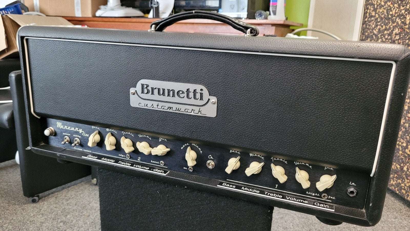 Brunetti Mercury EL34 50Watt Gitaarversterker, Muziek en Instrumenten, Ophalen of Verzenden, Zo goed als nieuw
