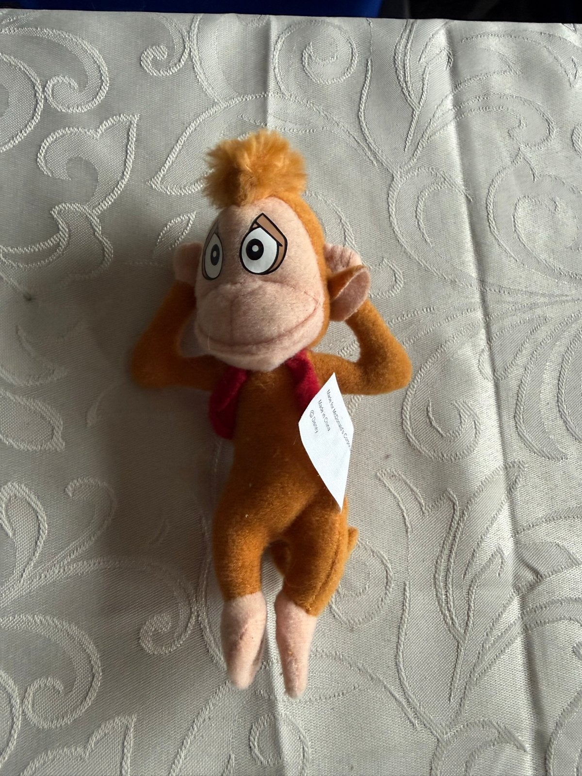McDonald's Abu knuffel - Disney Aladdin, Oranje, Gebruikt, Disney, Ophalen of Verzenden