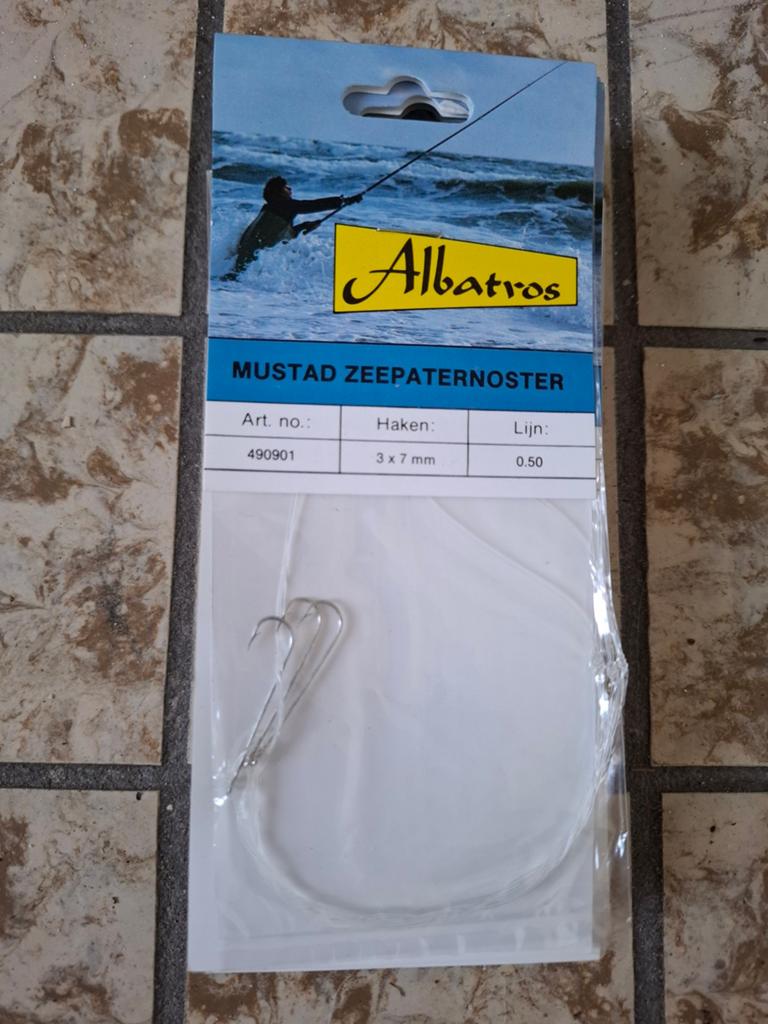 12 pakjes Mustad Zeepaternosters haak 3x7 mm Lijn 0.50, Ophalen of Verzenden, Nieuw, Overige typen