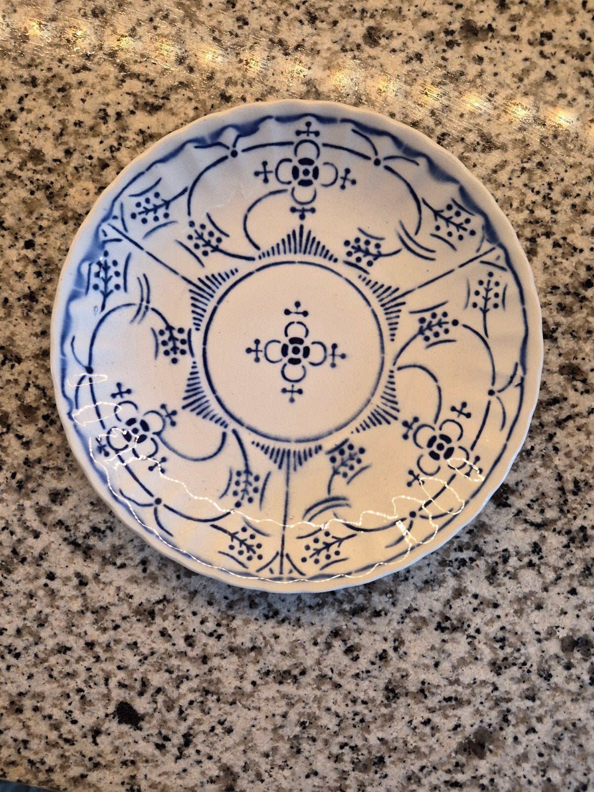 Antiek Delfts Blauw schoteltje Societe Ceramique Maastricht, Antiek en Kunst, Ophalen of Verzenden