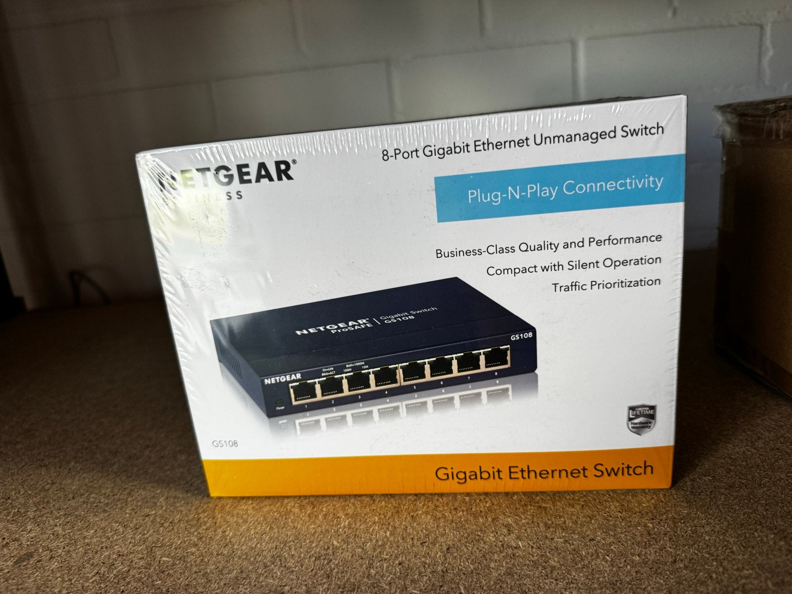 Gesealde NETGEAR GS108, Ophalen, Nieuw