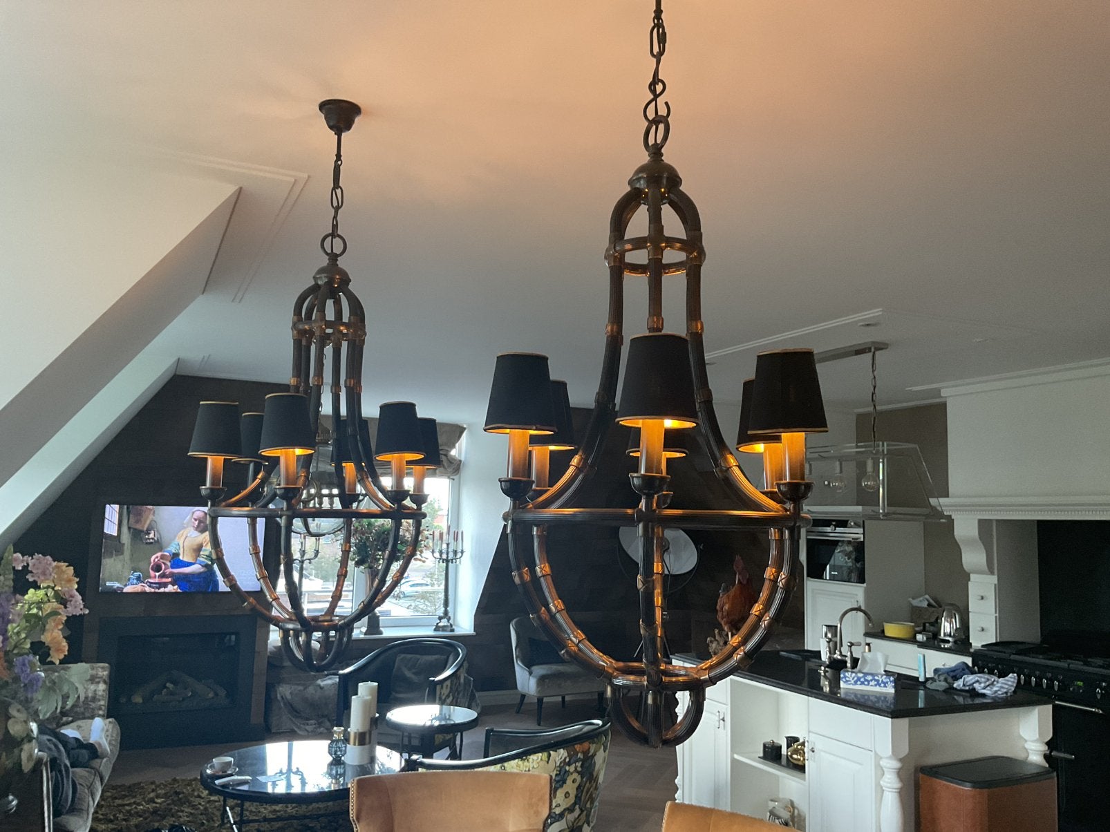 Eigenholz lampen, Ophalen, Zo goed als nieuw