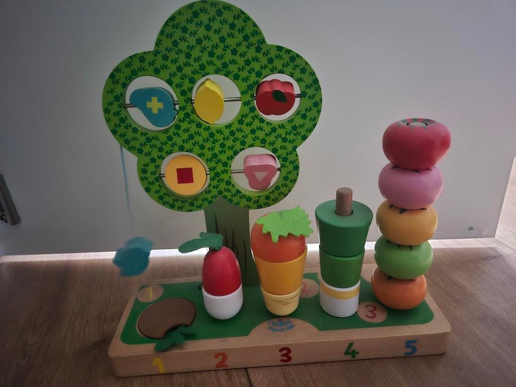 Leren Tellen Met Groenten | Vilac, Kinderen en Baby's, Speelgoed | Houten speelgoed, Ophalen