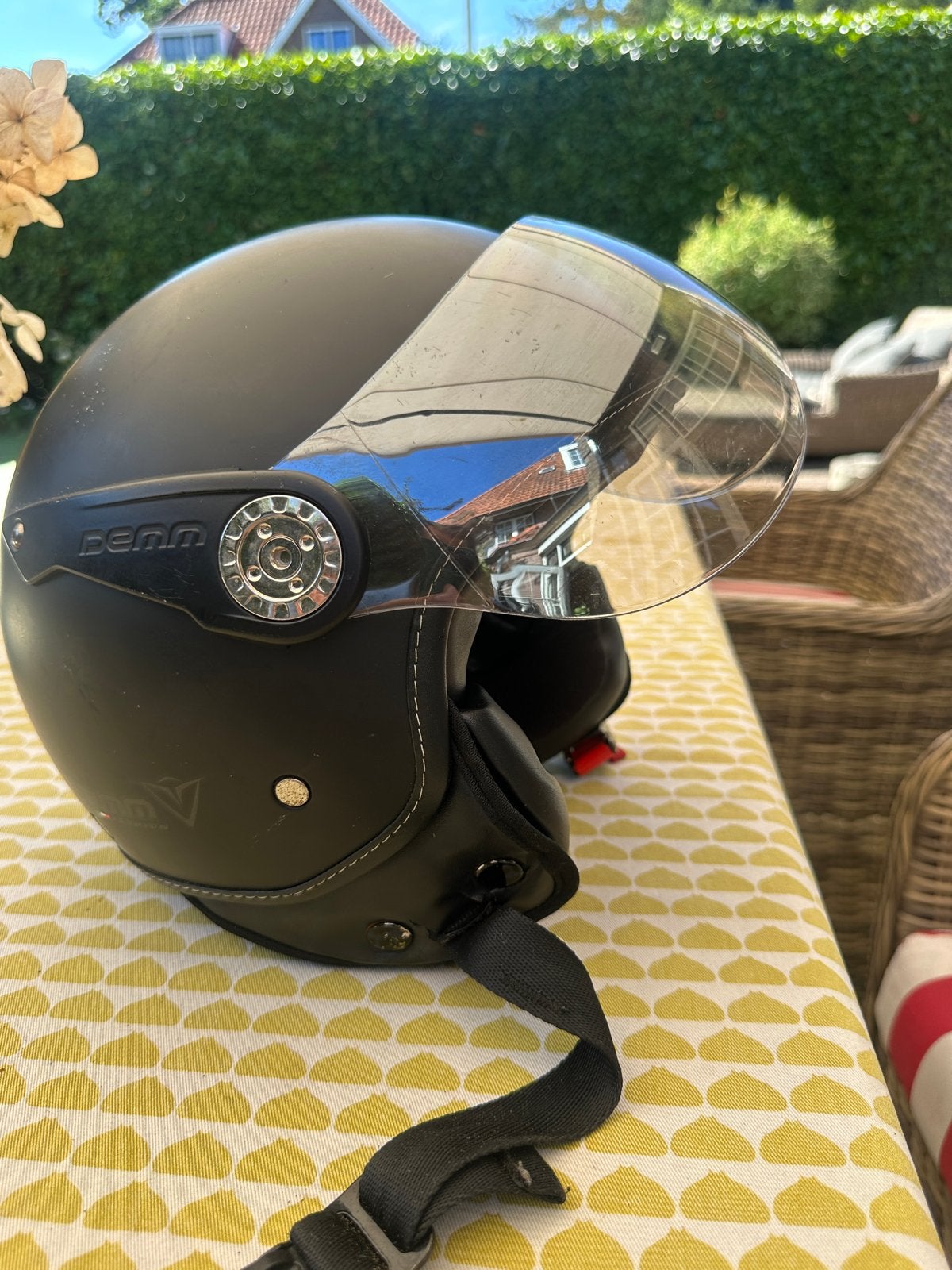 Zwarte Penn Fashion scooterhelm, maat Small, Ophalen, Gebruikt, Small