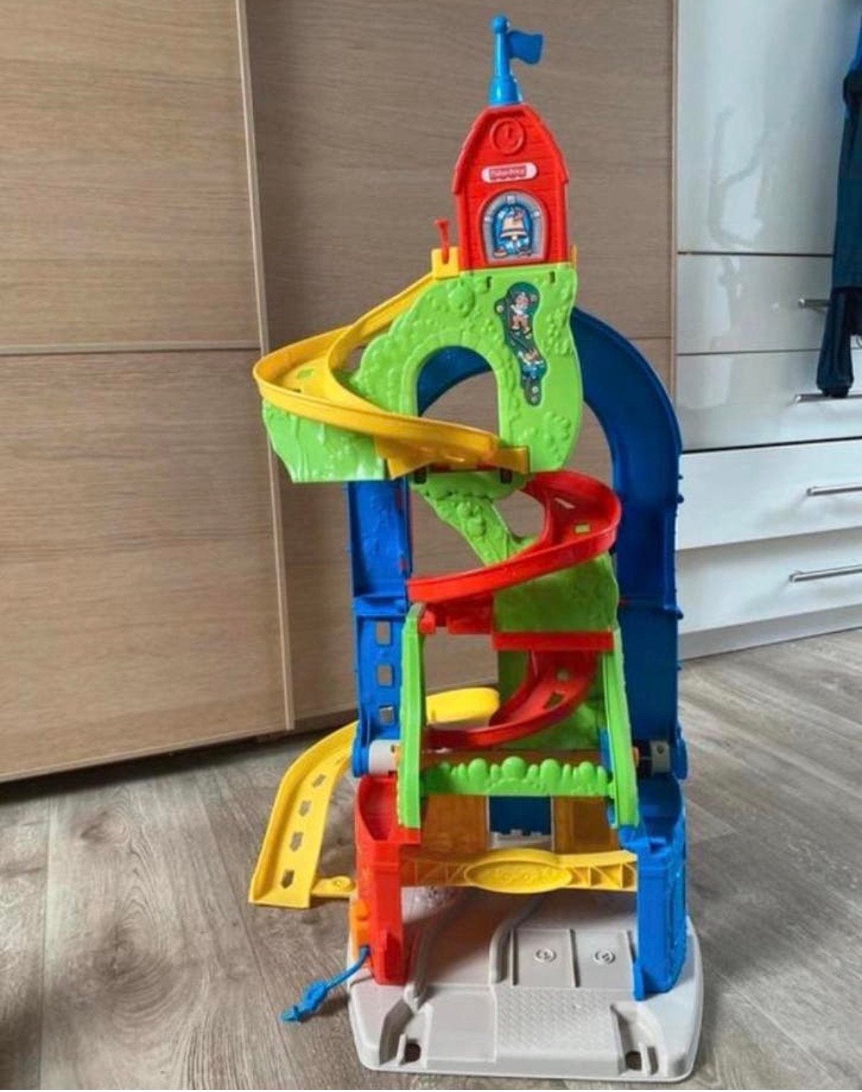 Fisher price auto baan met 3 auto’s, Kinderen en Baby's, Speelgoed | Fisher-Price, Ophalen of Verzenden, Zo goed als nieuw, Auto of Voertuig