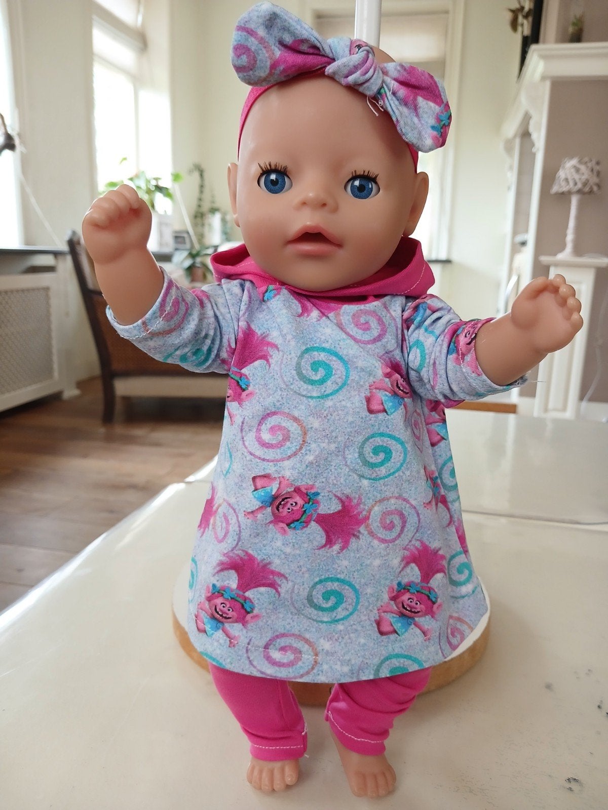3 delig troll set baby born pop 36/38, Kinderen en Baby's, Ophalen of Verzenden, Nieuw, Babypop