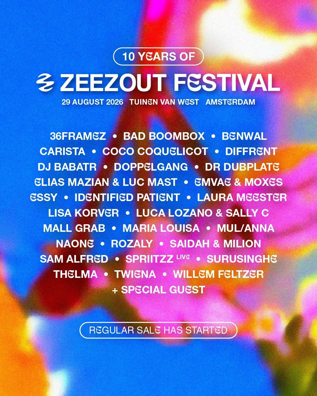 2 tickets - ZeeZout Festival - 29 augustus 2026, Tickets en Kaartjes, Evenementen en Festivals, Twee personen