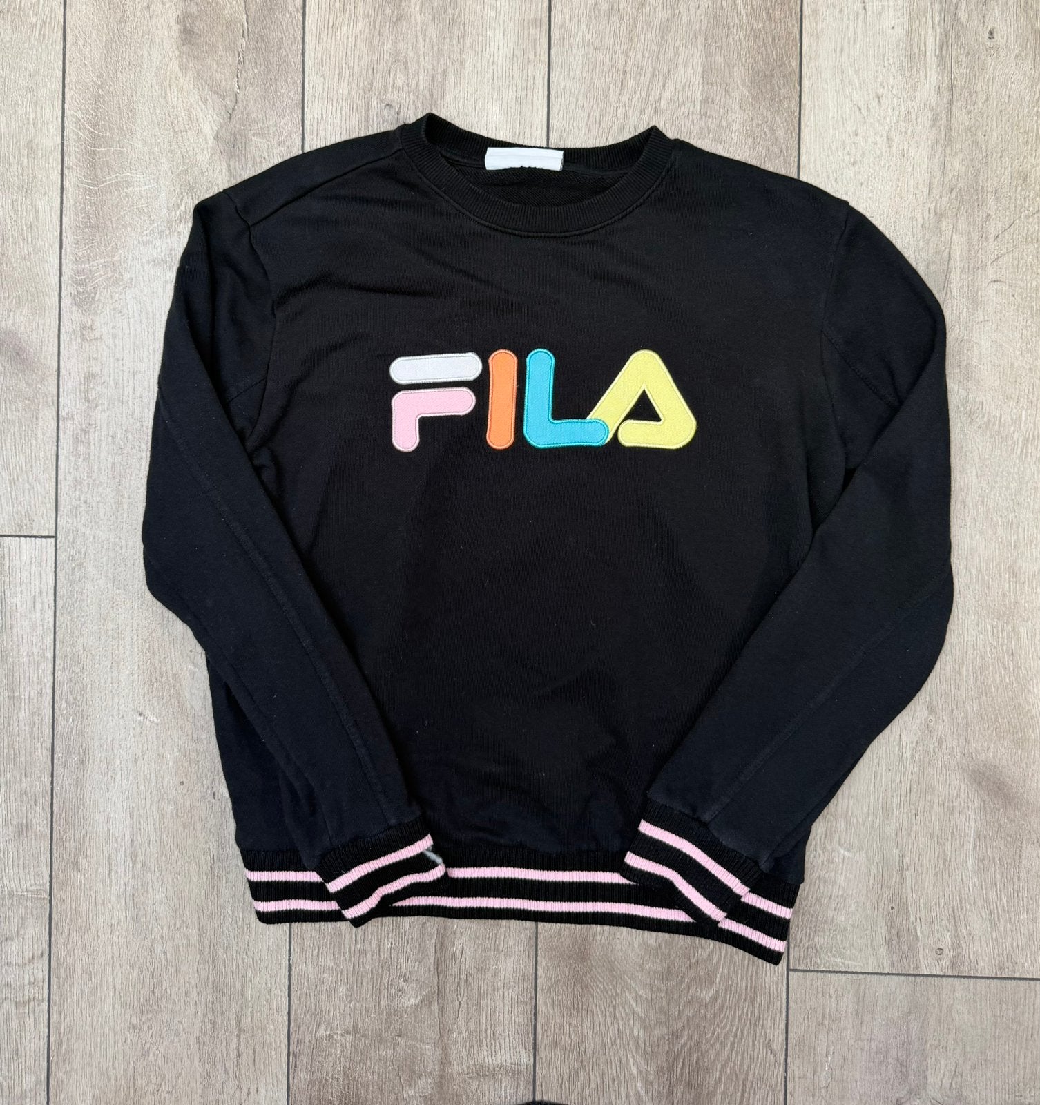 Fila Sweater Zwart Maat M Dames, Ophalen of Verzenden, Zo goed als nieuw, Maat 38/40 (M), Zwart