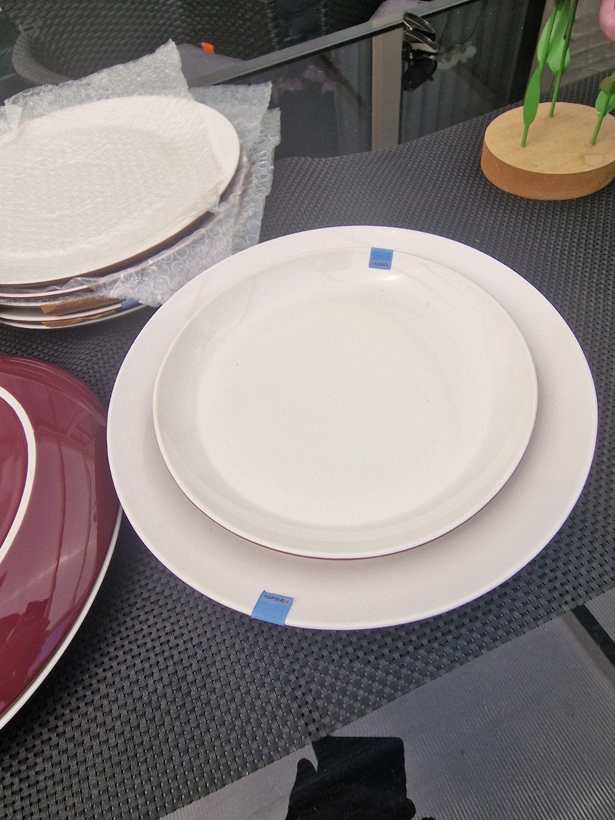 Brabantia Diner- en Ontbijtborden - Zeer Chique en Nieuw, Ophalen of Verzenden, Zo goed als nieuw, Overige stijlen, Bord(en)