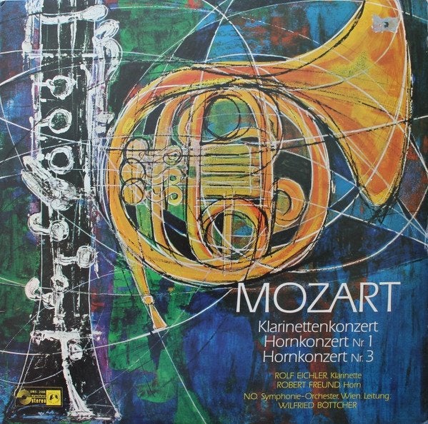 LP - Mozart - Klarinettenkonzert  / Hornkonzerte Nr. 1 Und 3, Beschermende buitenhoes, LP, Mozart, Overige typen