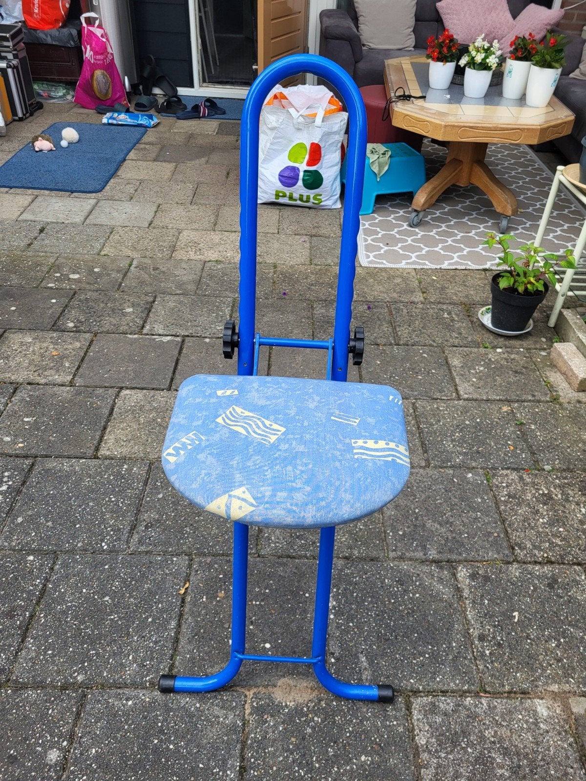 Hoge kruk, Ophalen of Verzenden, Blauw, Eén