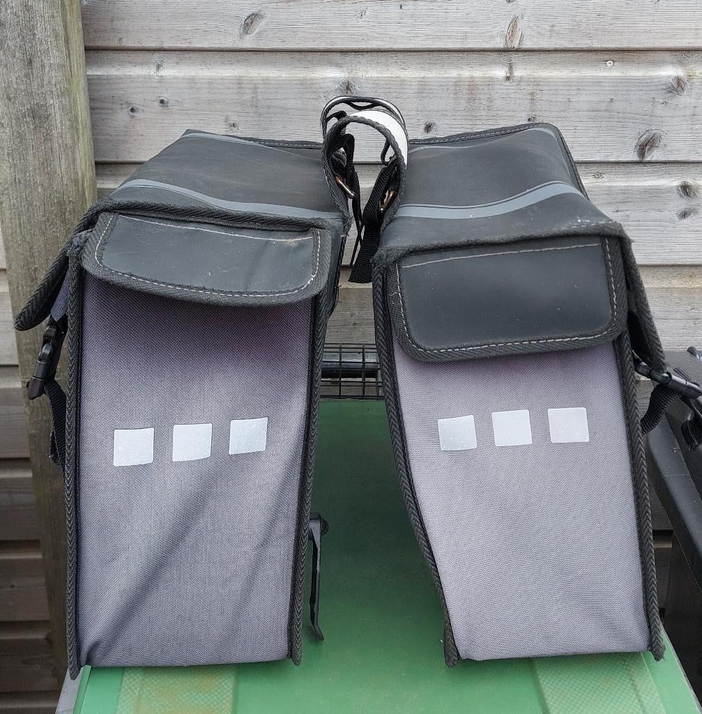 Willex Dubbele Bisonel shopper/fietstas, bel en snelbinders, Ophalen, Gebruikt, Willex