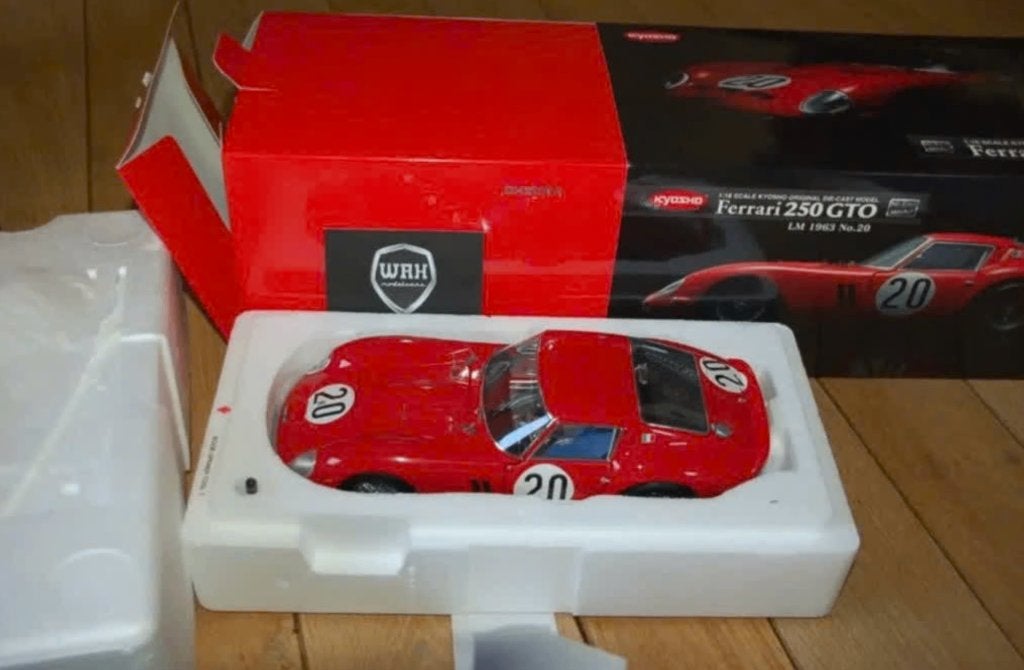 1:18 FERRARI 250 GTO LEMANS #20 Kyosho High End in box WRH, Verzenden, Zo goed als nieuw, Auto, Kyosho
