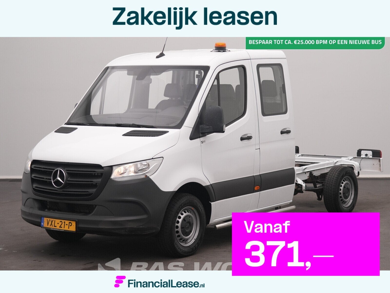Mercedes Sprinter 311 CDI Chassis Cabine Dubbel Cabine Trekh, Gebruikt, Euro 6, 4 cilinders, 2000 kg