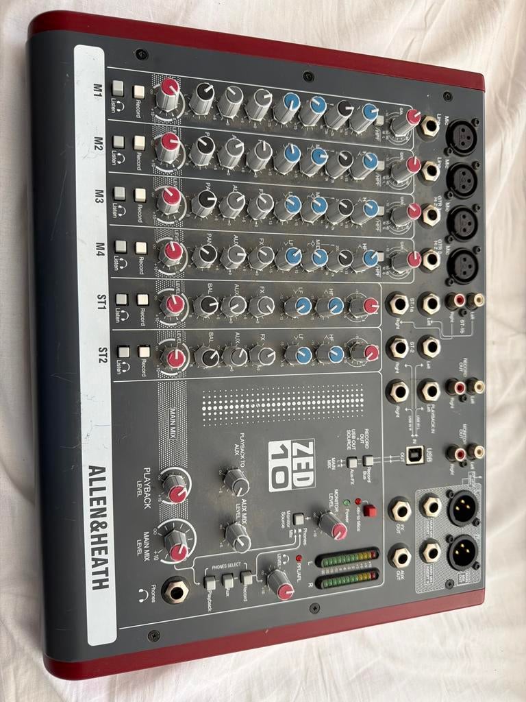 Allen&Heath ZED10 Mixer - Zo goed als nieuw, Ophalen of Verzenden, Zo goed als nieuw, 10 tot 20 kanalen, Microfooningang