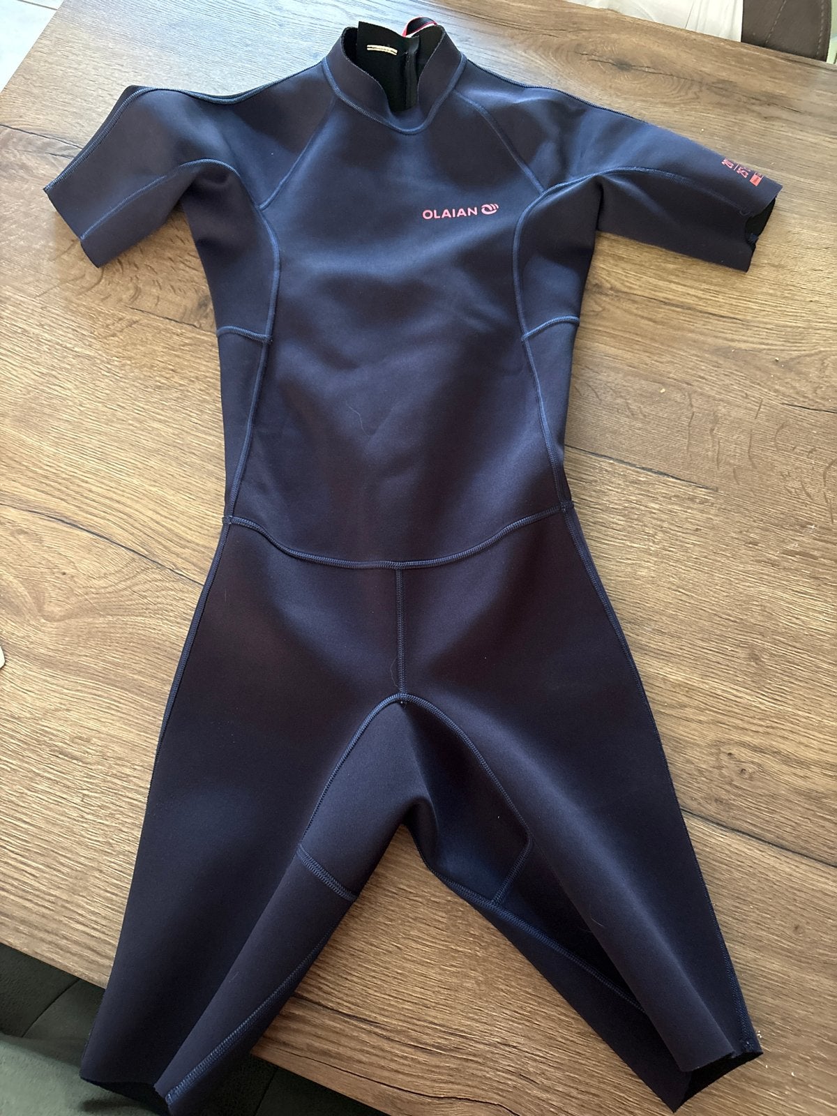 Wetsuit shorty OLAIAN, maat 146-152, 1.5mm, Ophalen, Zo goed als nieuw, Kind, Wetsuit
