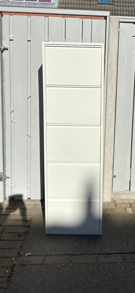 Witte schoenenkast gratis, Ophalen, Gebruikt