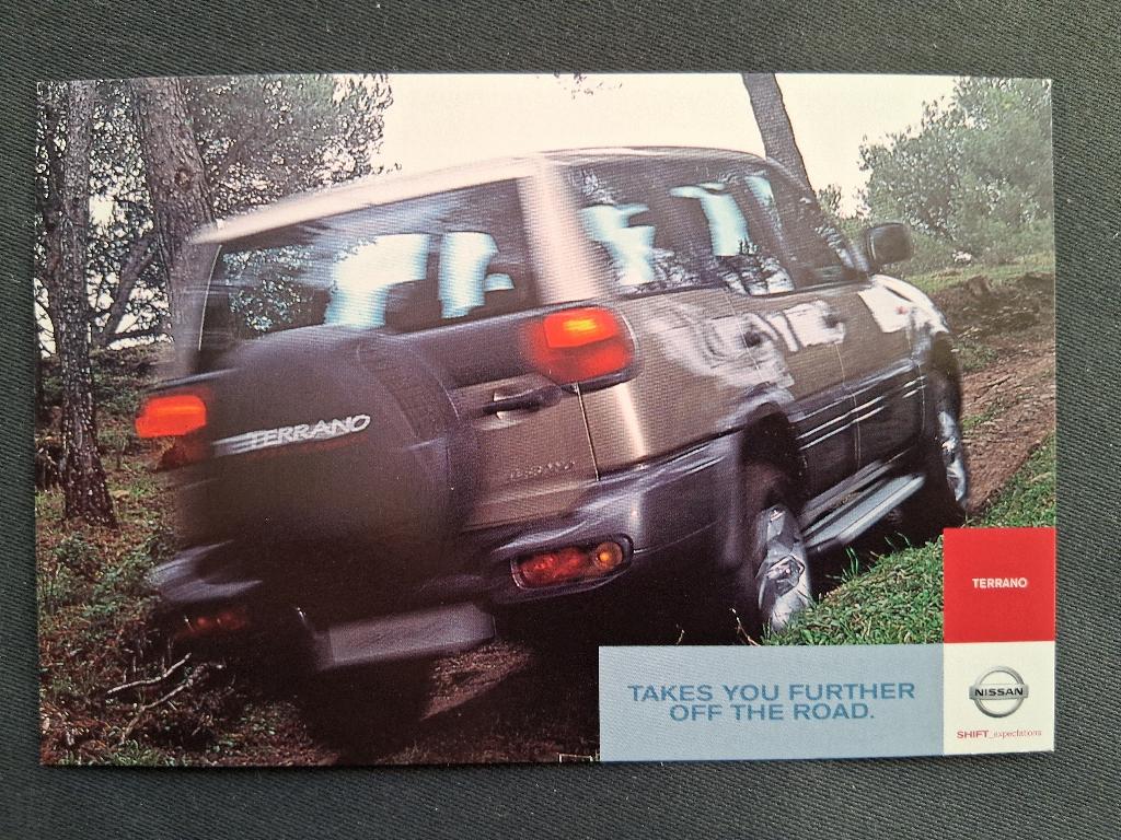 promotie annsichtkaart Nissan Terrano, Ophalen of Verzenden, Zo goed als nieuw, Auto's