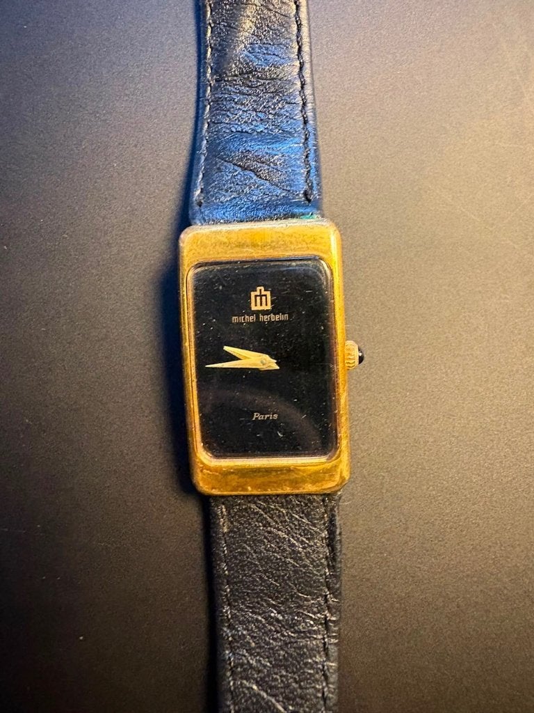 Michel Herbelin dames horloge Type Paris, Overige merken, Overige materialen, Leer, Polshorloge