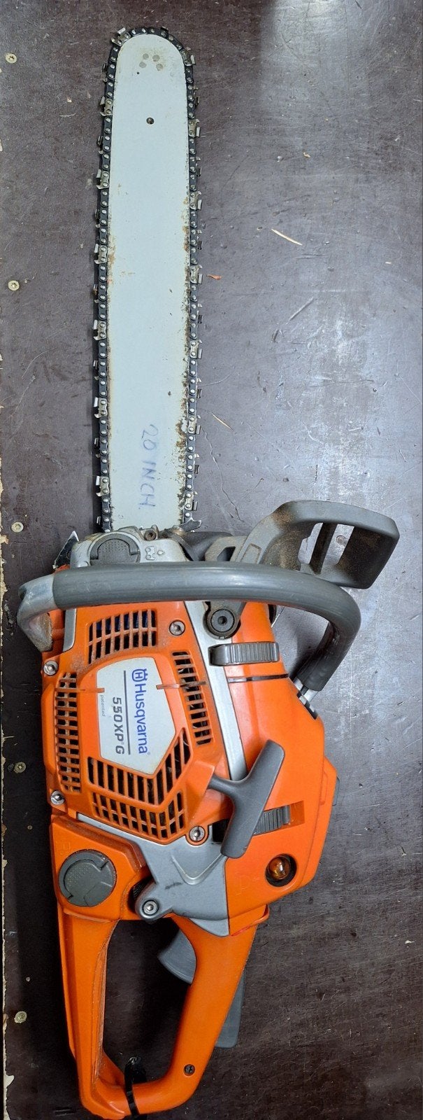 Husqvarna XP r G kettingzaag met handvat verwarming, Ophalen, Gebruikt, Husqvarna XP r G. 50.1 cc. 3kw 4.1 pk