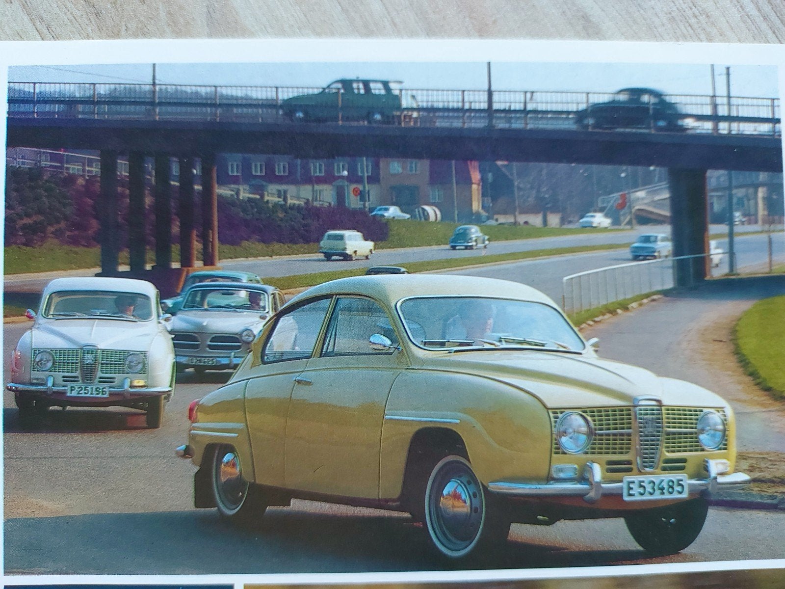 prachtige oude Saab 96 folder NL ook monte carlo, Ophalen of Verzenden, Zo goed als nieuw, Overige merken