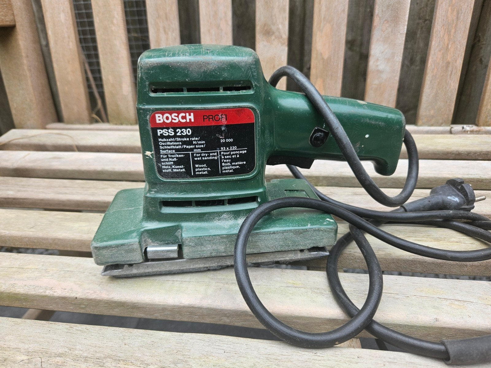 Bosch vlakschuurmachine PSS 230, Ophalen, Gebruikt, Vlakschuurmachine