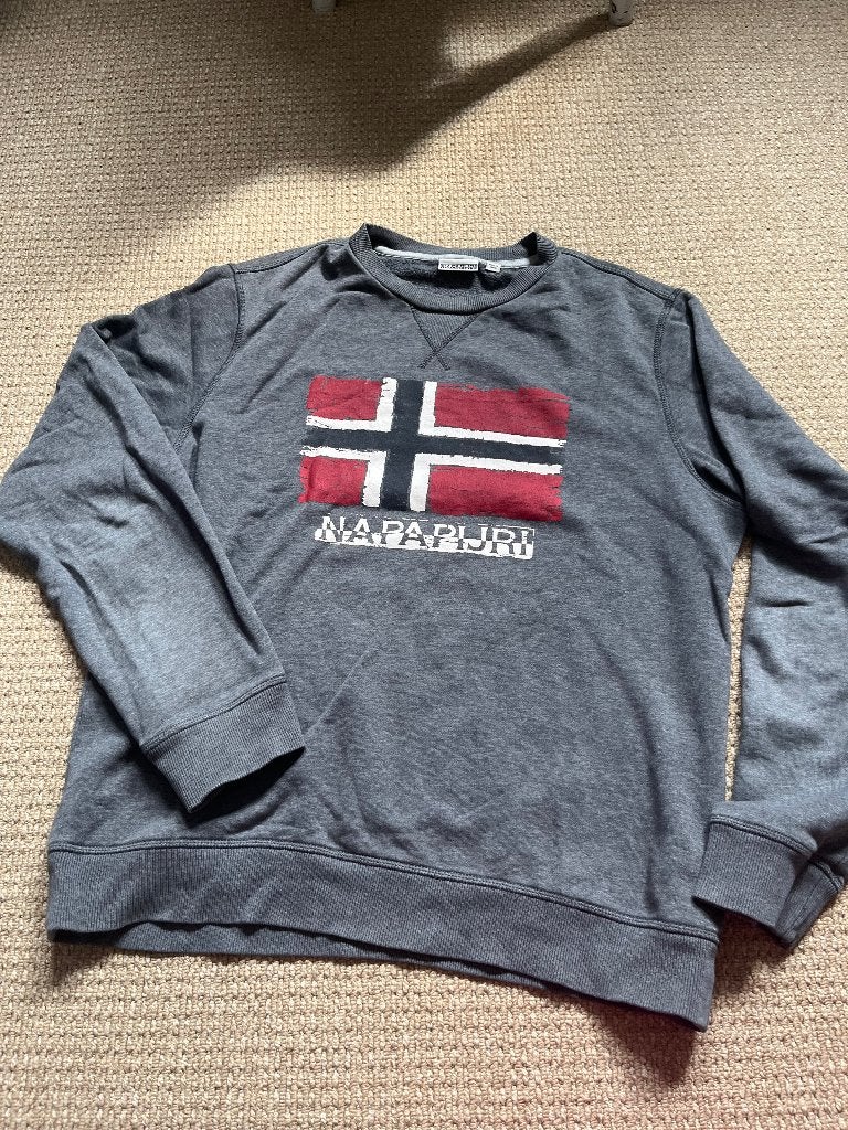 Trui Napapijri. Maat M, Maat 48/50 (M), Ophalen of Verzenden, Napapijri, Grijs