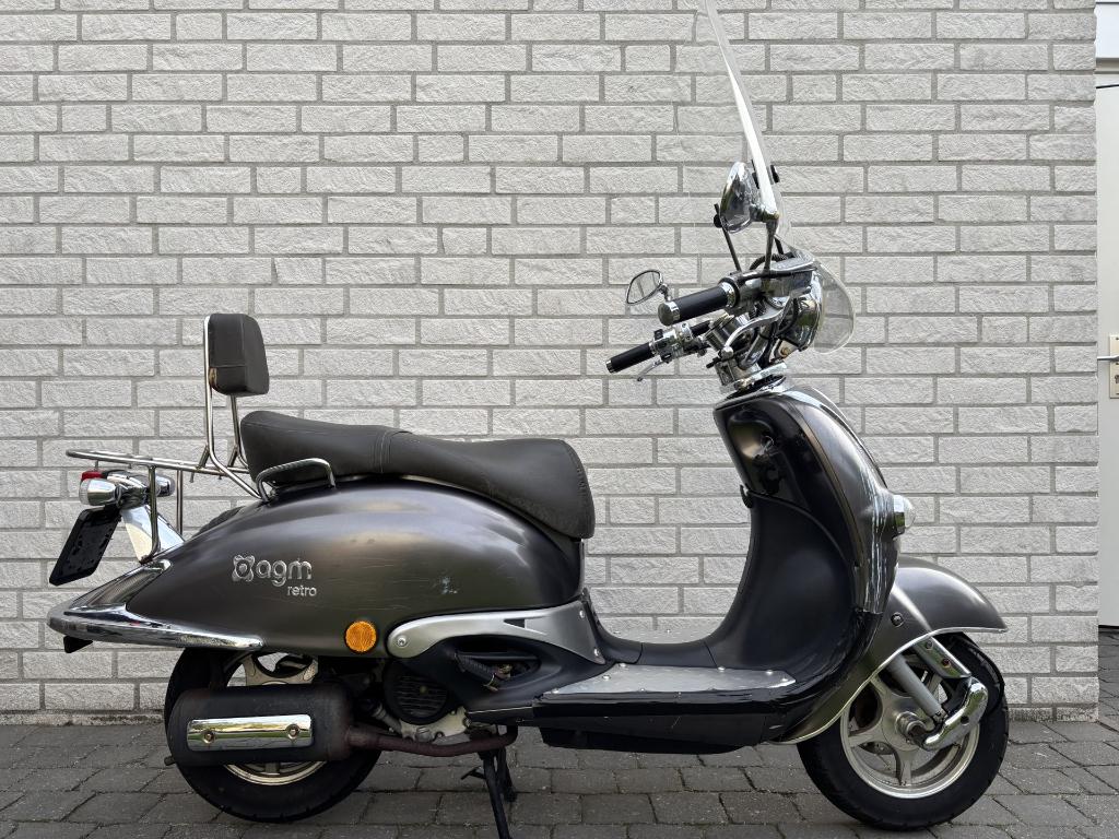AGM retro scooter, Fietsen en Brommers, Gebruikt, Benzine, Ophalen, Overige merken