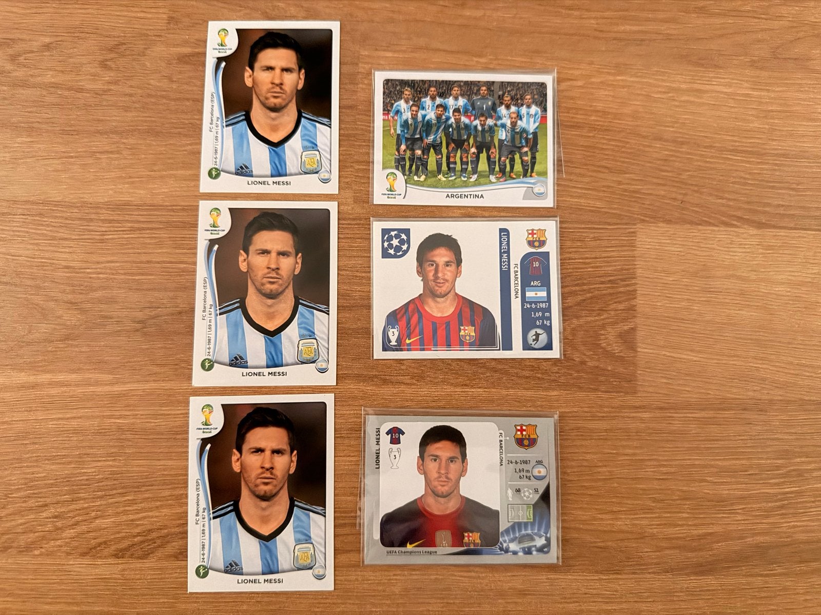 Lionel Messi Panini Stickers - Barcelona & WK Argentinië, Verzamelen, Ophalen of Verzenden, Zo goed als nieuw, Sport