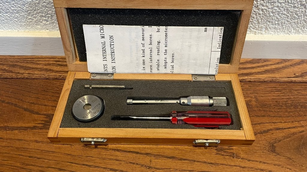 8-10mm 3 punts binnenschroefmaat micrometer, Hoffmann, -, Ophalen of Verzenden, Zo goed als nieuw