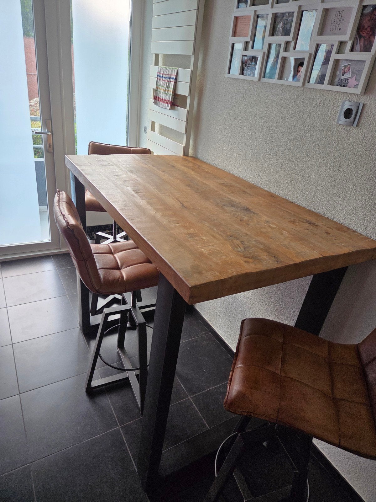 bartafel met krukken, Huis en Inrichting, Barren, Ophalen, Zo goed als nieuw