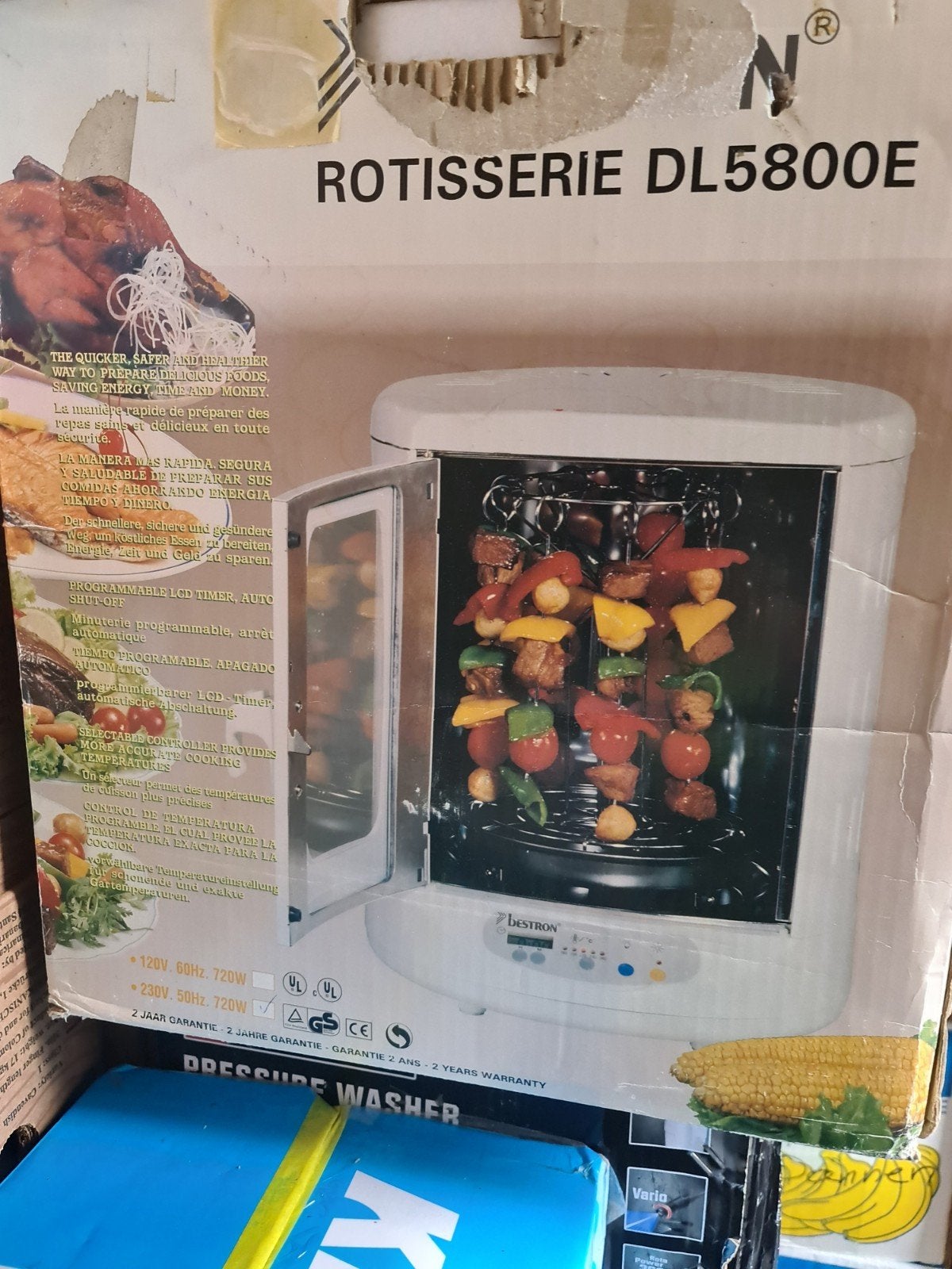 Rotisserie DL5800E: Perfect voor kip en kebab nieuw, Ophalen of Verzenden, Nieuw