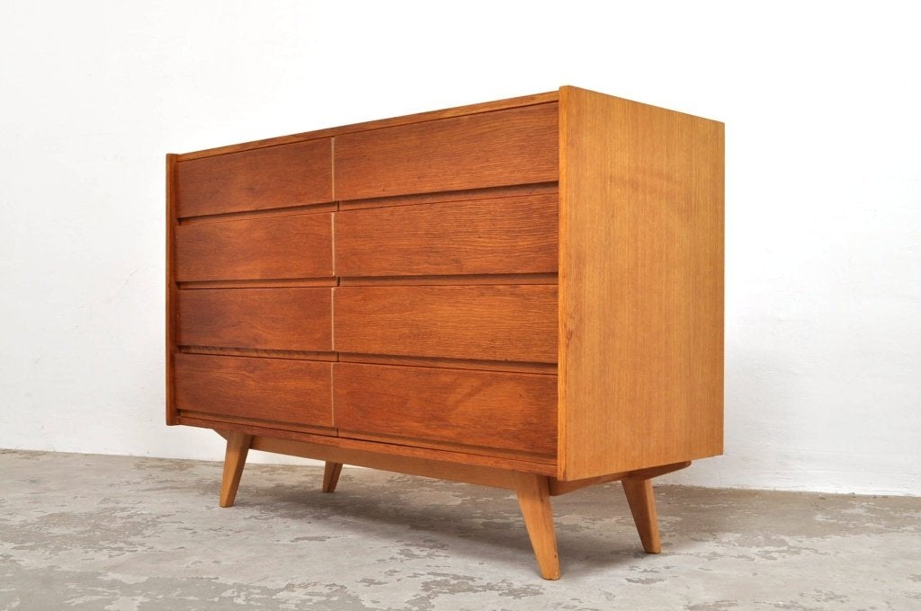 Diverse vintage ladekast kasten kast dressoir sideboard, Gebruikt, 1 of 2 laden, 100 tot 150 cm, 150 tot 200 cm