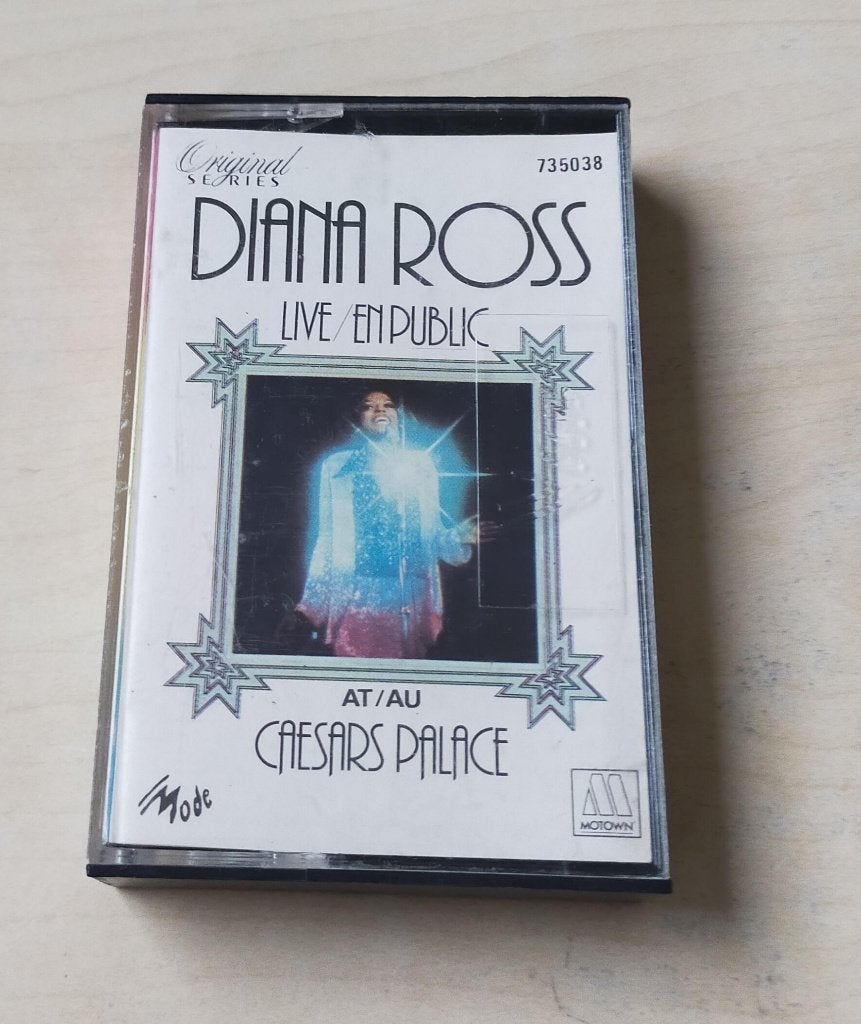 Diana Ross - Live At Caesars Palace Cassette MC Mode France, Mode, Gebruikt, 1 bandje, Ophalen of Verzenden