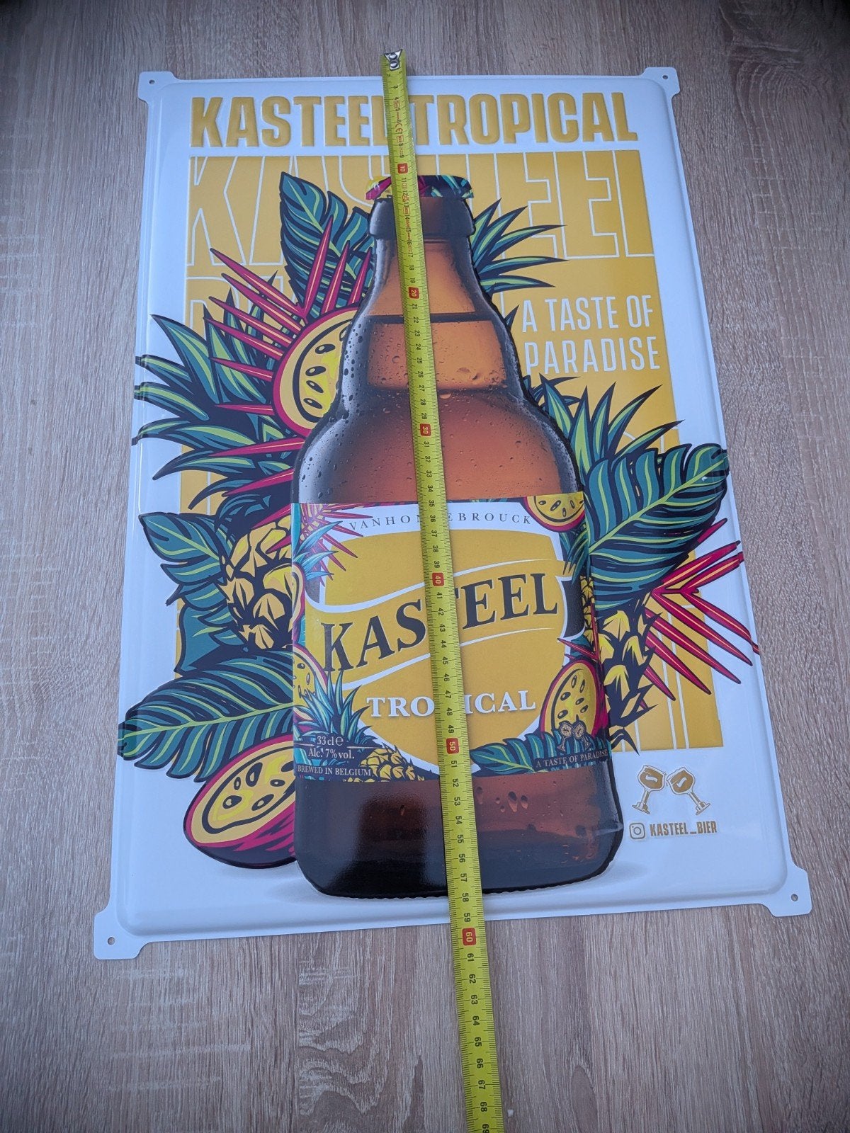 Kasteel Tropical Reclamebord - Nieuwstaat, Ophalen of Verzenden