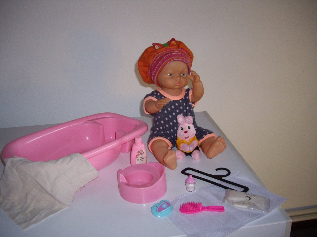 baby pop met bad en acc, Ophalen of Verzenden, Zo goed als nieuw, Babypop