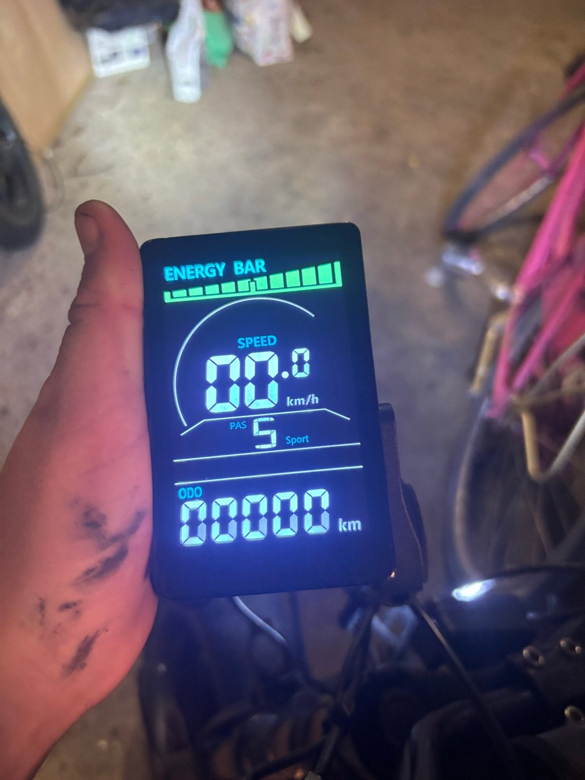 Fatbike Display, Fietsen en Brommers, Fietsaccessoires | Fietscomputers, Ophalen of Verzenden, Waterdicht, Zo goed als nieuw