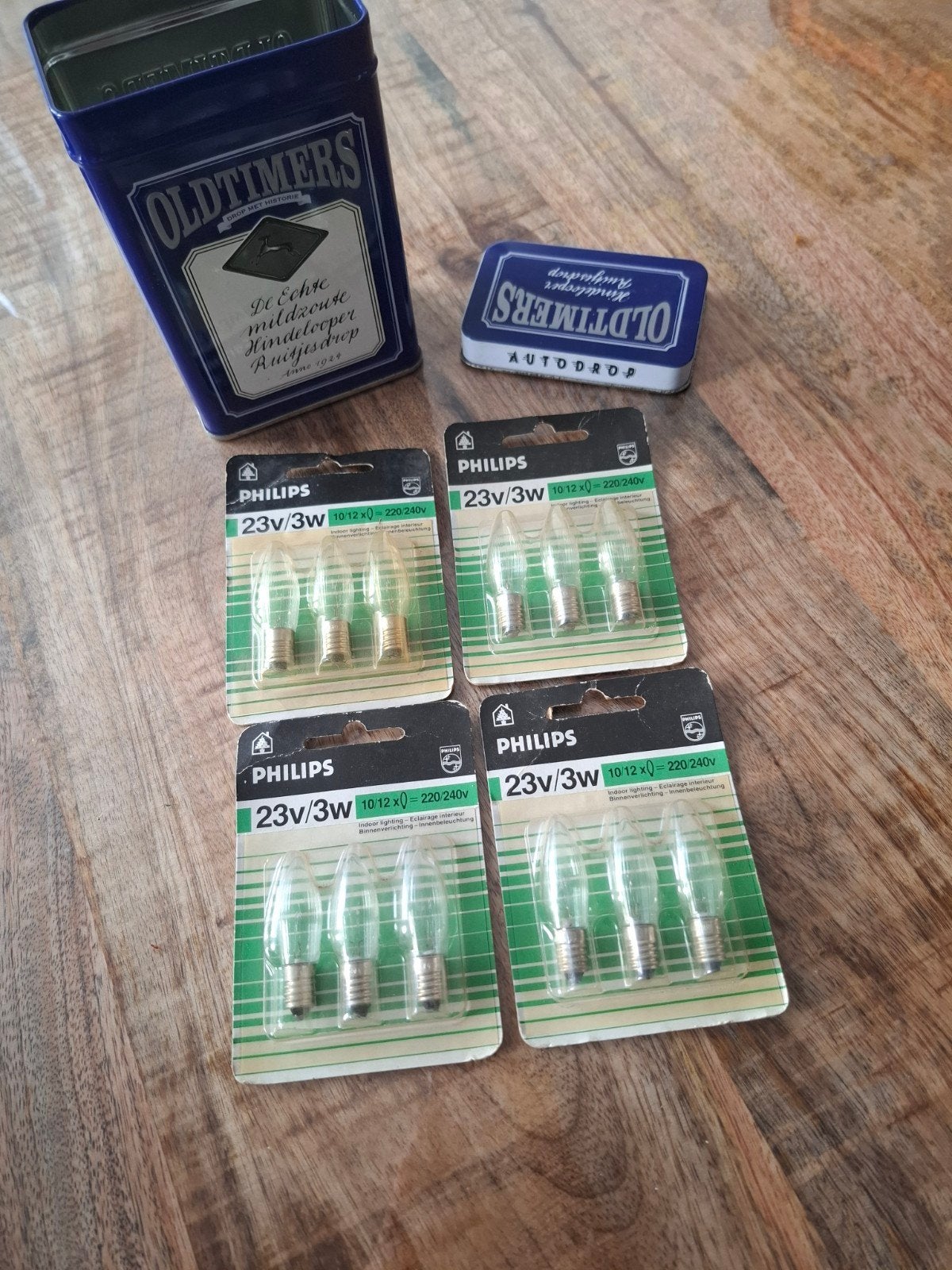 vintage Philips reservelampjes (nieuw), Diversen, Ophalen of Verzenden, Zo goed als nieuw