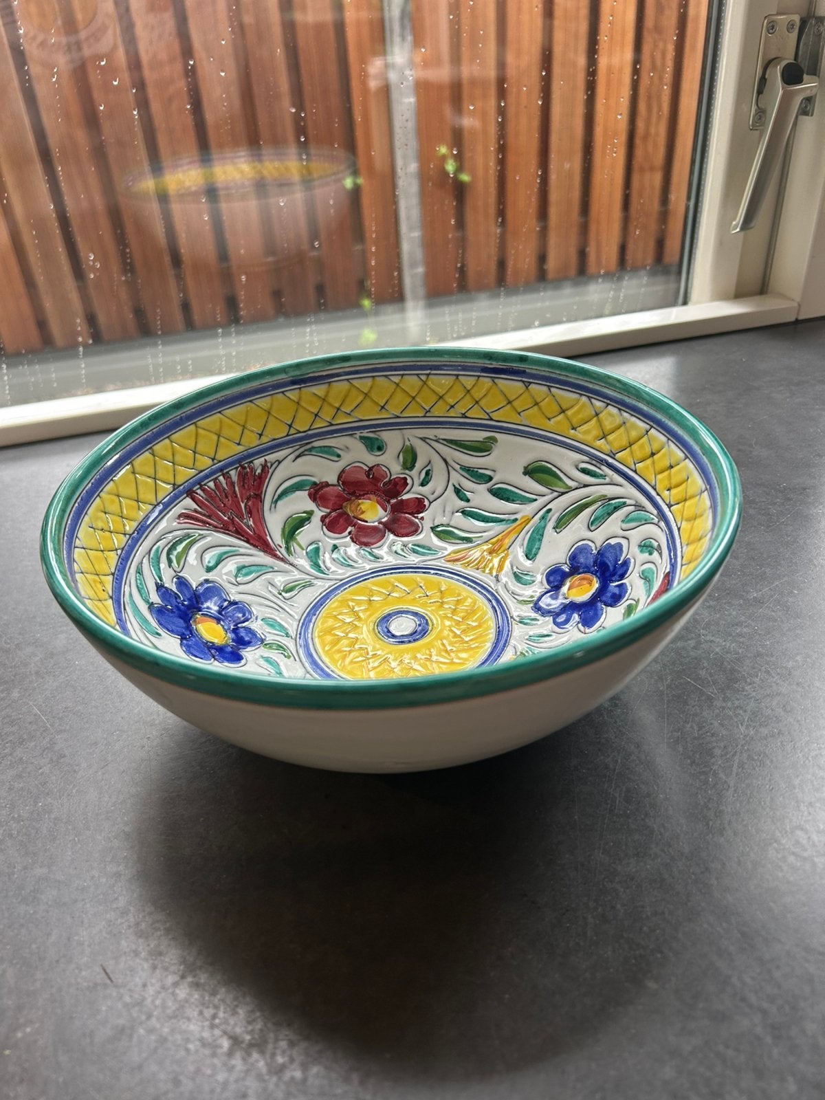 Italiaanse schaal, Ophalen of Verzenden, Glas, Overige stijlen, Schaal of Schalen