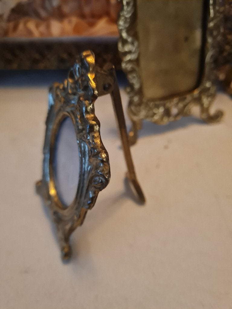 Antiek bronzen fotolijstje, Antiek en Kunst, Antiek | Woonaccessoires, Ophalen of Verzenden
