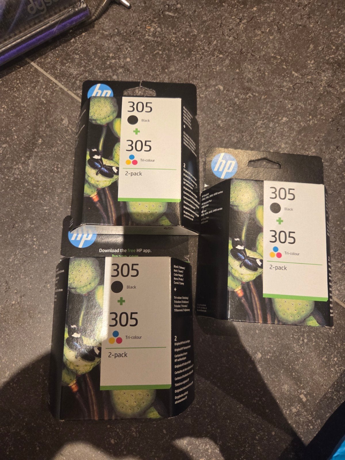 3x HP 305 cartridges (3x kleur, 3x zwart) - Nieuw, Ophalen of Verzenden, Nieuw, Cartridge, HP