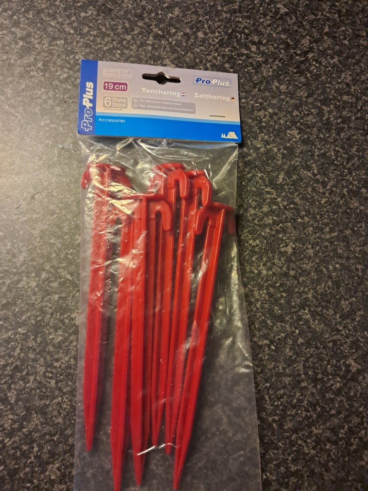 ProPlus Tentharingen / Zelthering - 6 stuks, 19 cm, Caravans en Kamperen, Tentaccessoires, Ophalen of Verzenden
