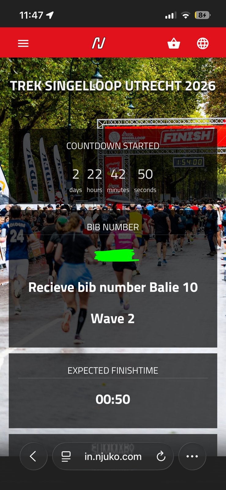 Startbewijs Singelloop Utrecht 10km (online overdraagbaar!), Eén persoon, Oktober
