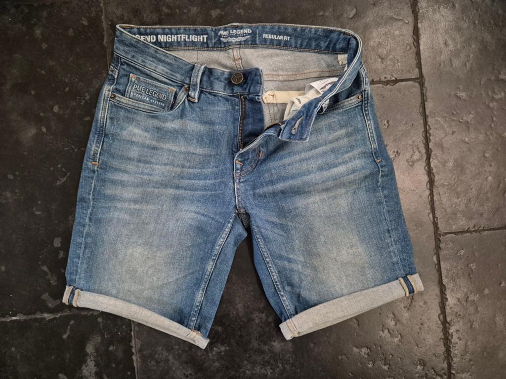 Pme Legend Pall Mall jeans korte spijkerbroek Nightflight 29, Blauw, ., W32 (confectie 46) of kleiner, Ophalen of Verzenden
