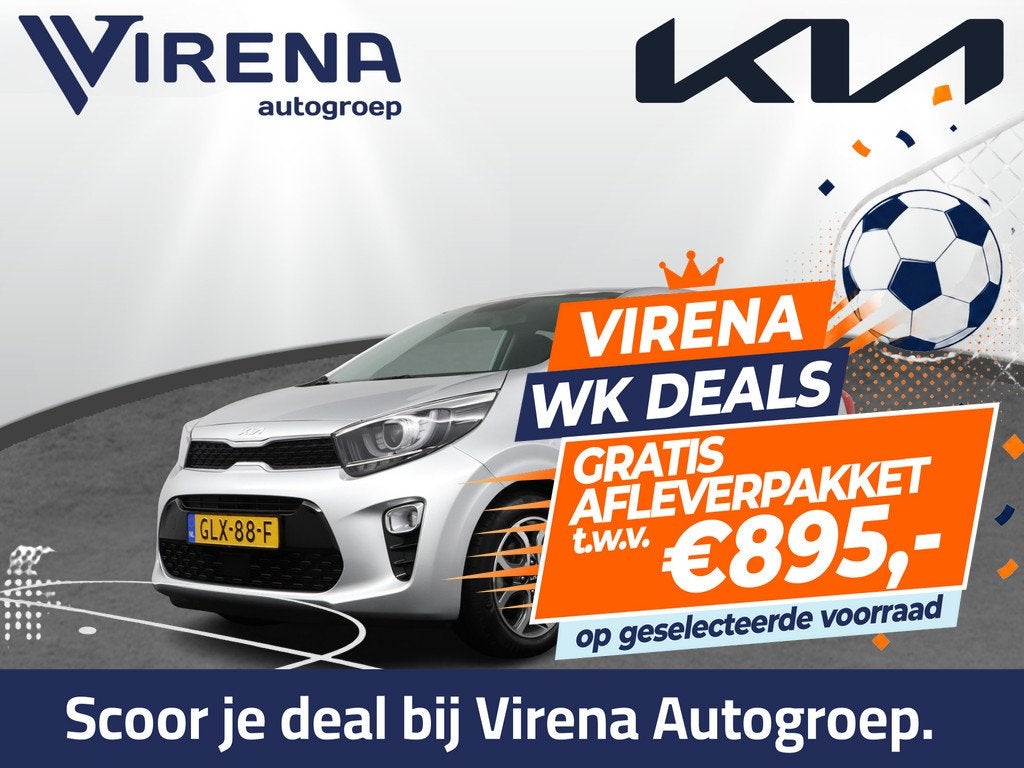 Kia Picanto 1.0 DPi DynamicPlusLine Apple Carplay/Android Au, Auto's, Kia, Te koop, Picanto, ABS, Achteruitrijcamera, Airbags